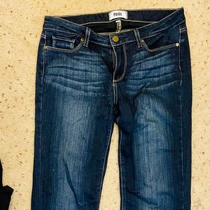 PAIGE Skyline Bootcut Jeans Dark Blue